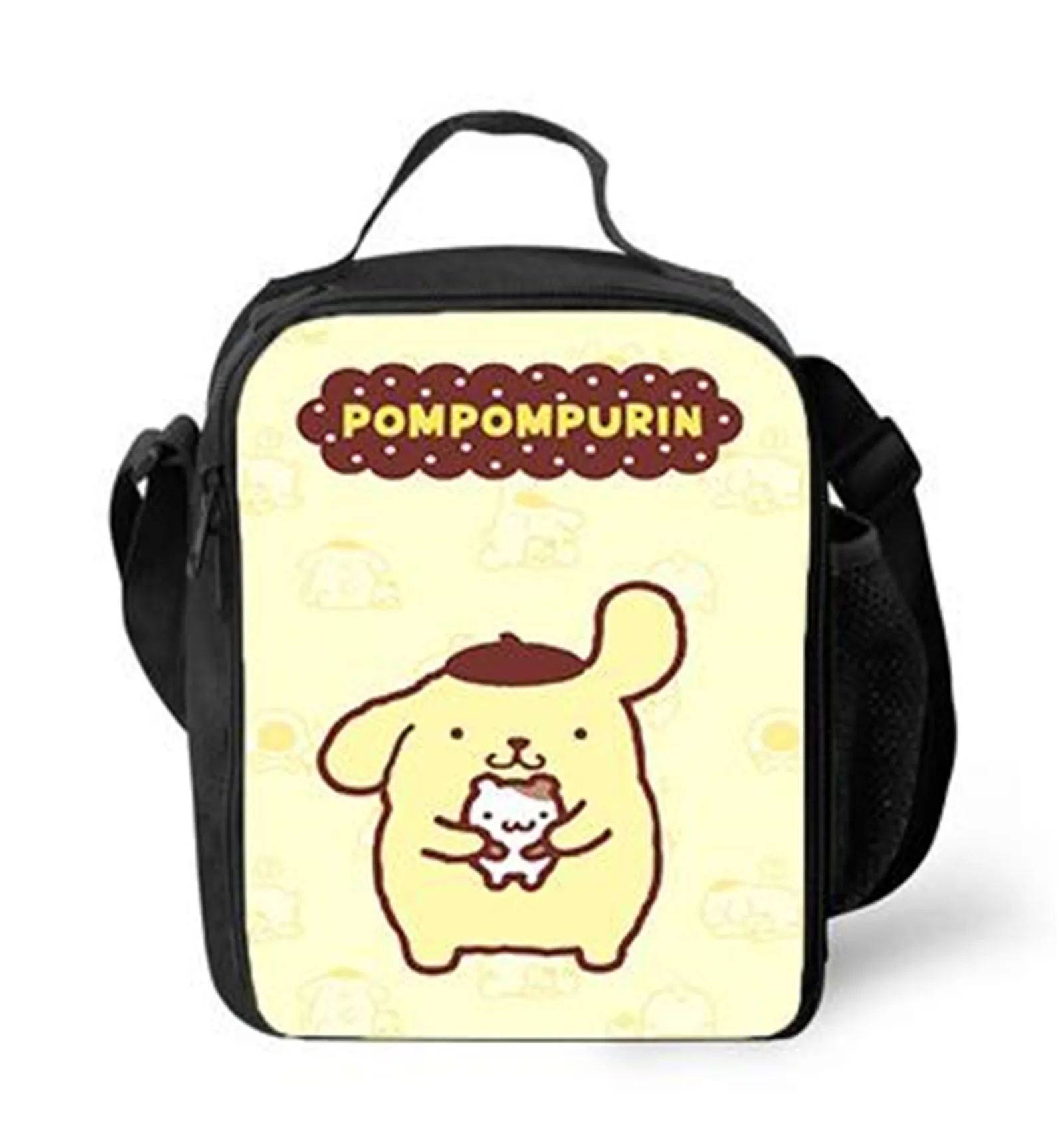 

Pom Pom Purin Classic Lunch Tote Cartoon Cooler Bag,Kid Boy Insulated Lunch Box for School,Travel