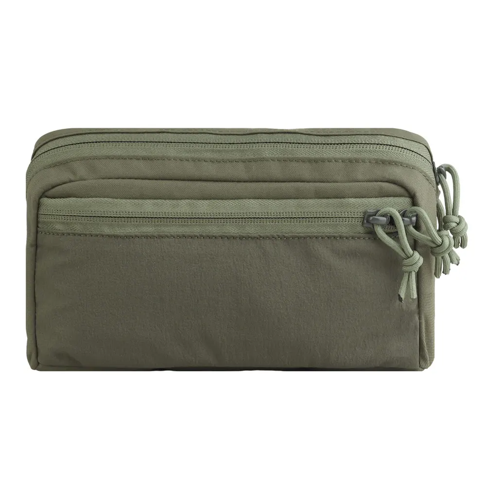 Lightweight Lateral GP Pouch Two-way Zipper Inner Elastic Band MOLLE Fit for Plate Carrier Belt Tactical Hunting