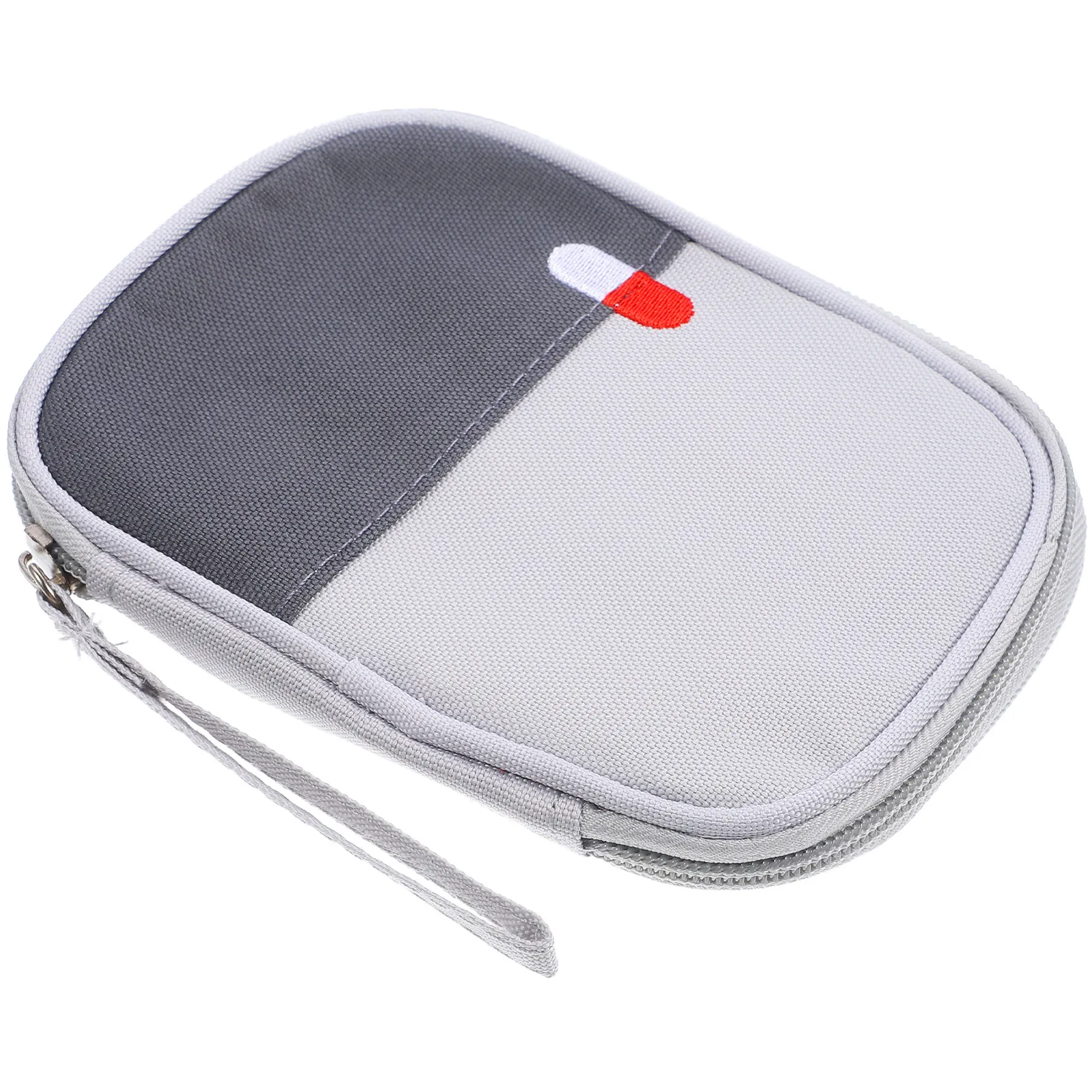 Lightweight Medicine Pouch Portable First Aid Bag Empty Sturdy Zipper Design Emergency Supply Organizer for Car Boat
