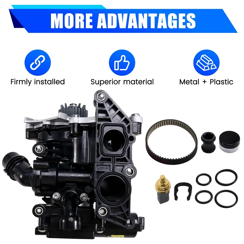

06L121012 Engine Water Pump For VW Beetle Passat A1 A3 Q3 Q7 1.8T 2.0T 06L121111H 06K121011 06L121012A 06L121111G