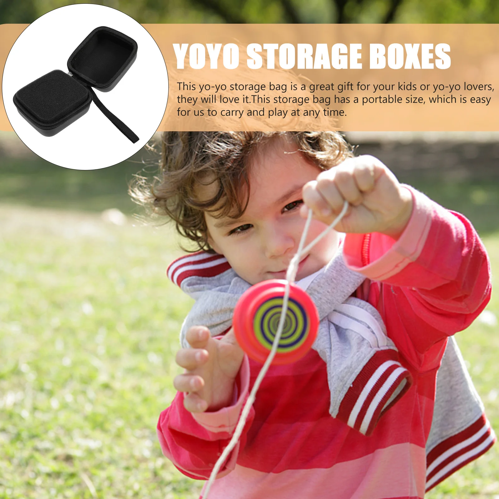 

Storage Bag Small Portable Ball Organizer Case Lightweight Carrying Pouch For Kids Beginner String Yoyo Case Yoyo Accessories