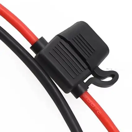 50Amp Extension Cable 10AWG With M8 For Ring Terminal For Forklift EV Solar Power For Battery Connector Kit