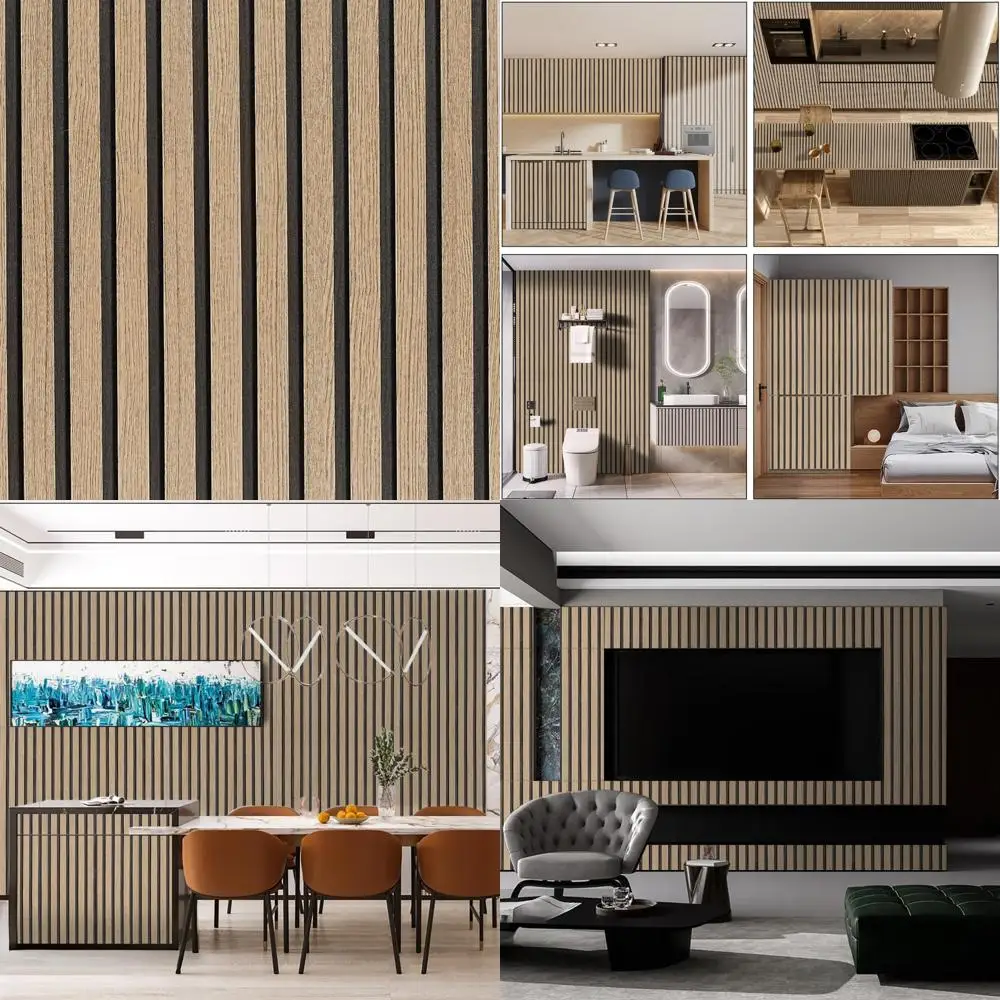 ورق جدران خشبي قابل للتقشير واللصق - 17.5 × 500 ورق اتصال ذاتي اللصق لديكور الحائط، حل سهل لألواح الخشب DIY