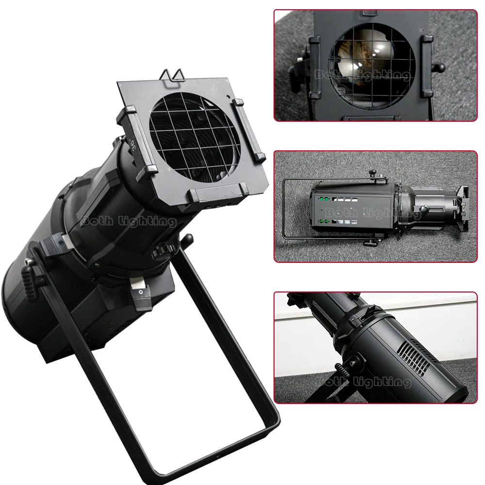 Both Lighting 2 Pcs 300W COB Imaging Spotlight LED Profile Spot Warm White And Cold White Dmx Zoom Led Stage Lights Sharpy Light