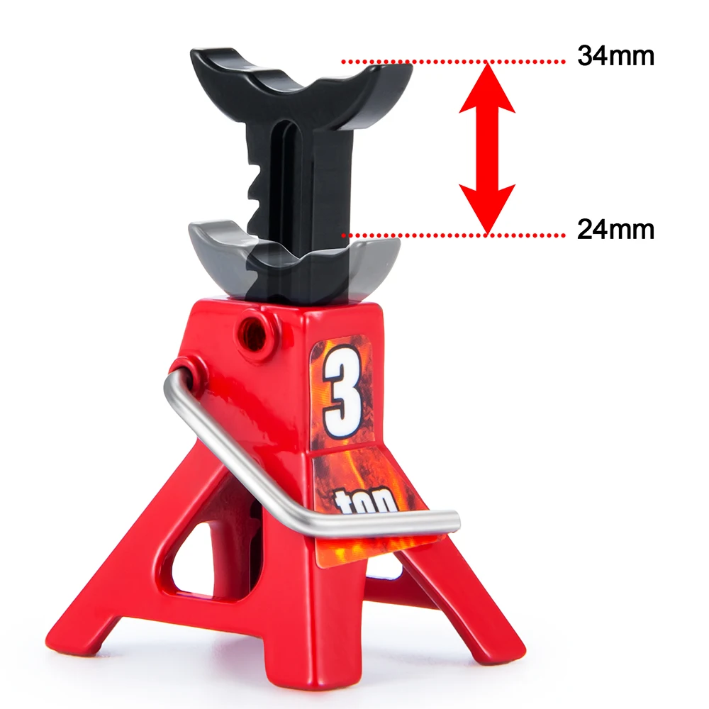 AXSPEED Metal Adjustable Mini Jack Stands Lift Rack Repair Tools for 1/18 1/24 RC Crawler TRX4M Axial SCX24 AX24 FMS FCX24