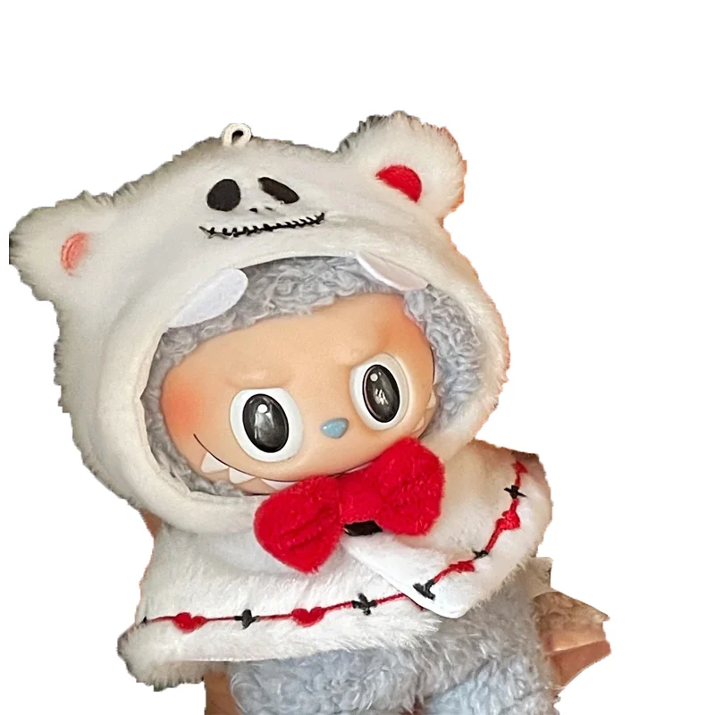 Labubu I II Dolls Cool Clothes Halloween Pumpkin Accessories With Hat Korea Kpop Exo Clothing Plush Doll'S Clothes DIY Gifts