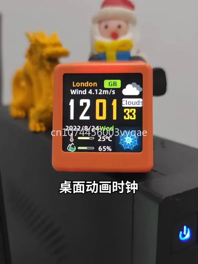 Smart Multi-Language Chinese and English Trendy Cute Custom Upload Animation Creative Weather Digital Code Clock