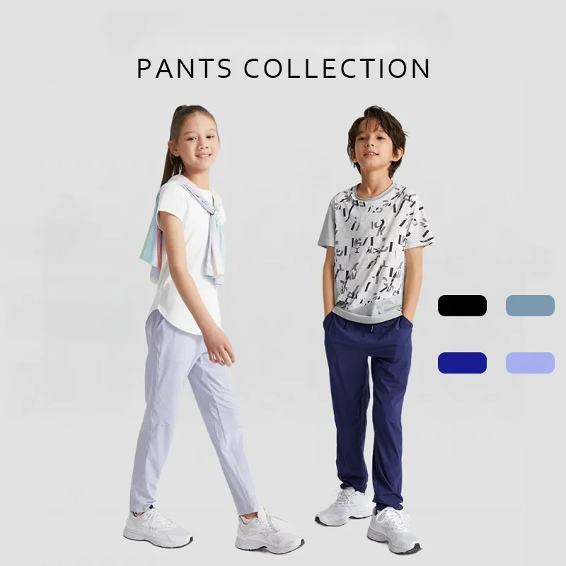 

Детские спортивные штаны, ультратонкие детские леггинсы для йоги, быстросохнущая одежда для спортзала, дышащая летняя спортивная одежда для мальчиков и девочек