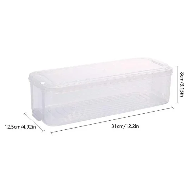 Kitchen Fridge Freezer Space Organizer Refrigerator Storage Rack Shelf Holder Drawer Multi-layer Food Storage Box