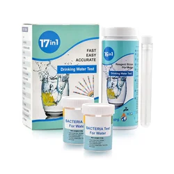 17-in-1 Complete Water Test Kit for Home,100 Strips + 2 Water Testing Kits for Drinking Water Easy Testing, PH, Lead