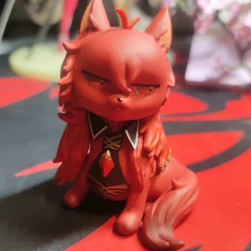 Kawaii Genshin Impact Anime Figura, Scaramouche, Diluc, Keqing, Mini Bonecas Modelo, Estatueta Decoração, Periféricos de Jogo, Brinquedo Infantil, 7,5 cm