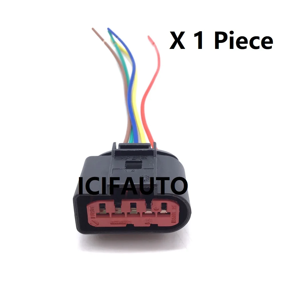2/4 Pieces 1J0973775A for VW / AUDI MAF Mass Air Flow Sensor 5 Pin Connector Pigtail Harness Plug 1J0 973 775A / 1J0 973 775 A