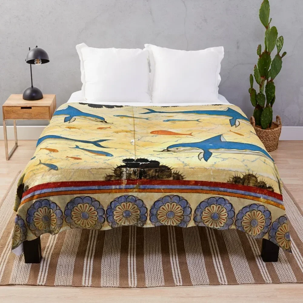 

The Minoan Dolphins Throw Blanket For Baby Cute Blankets