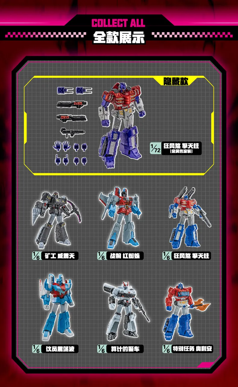 IDW Transformers Collectible Figure AULDEY AAC Blind Box Storm Gathering Mecha Model Optimus Orion 30+ Joint Action Figure Toys