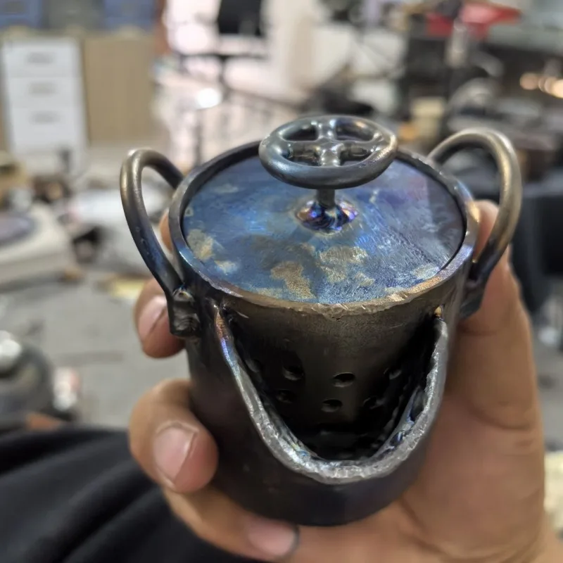 طقم شاي للسفر بزجاجة الكنز، إبريق شاي محمول للتخمير، فنجان شاي للسفر، طقم شاي خارجي، إبريق شاي صغير