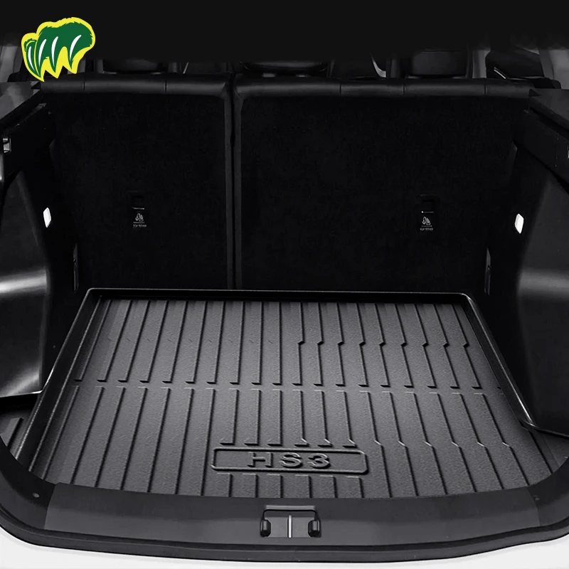 For Hongqi HS3 2023 2024 TPE Custom Fit Car Trunk Mat All Season Black Cargo Mat 3D Shaped Laser Measured Trunk Liners