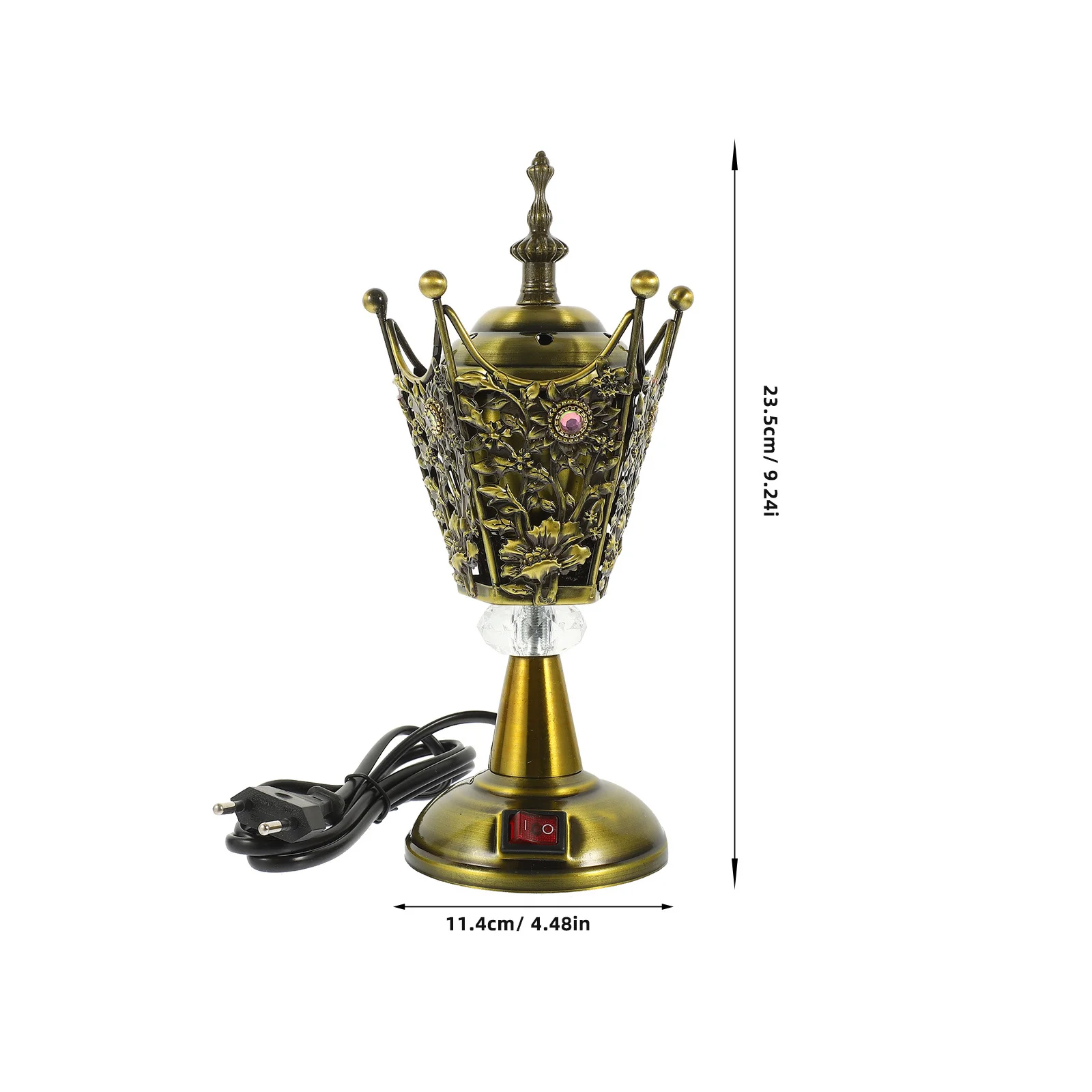 

Electric Arabian Incense Burner Desktop Censer Eu Plug Compact Aroma Burner Portable Incense Stove Home Decor Ornament