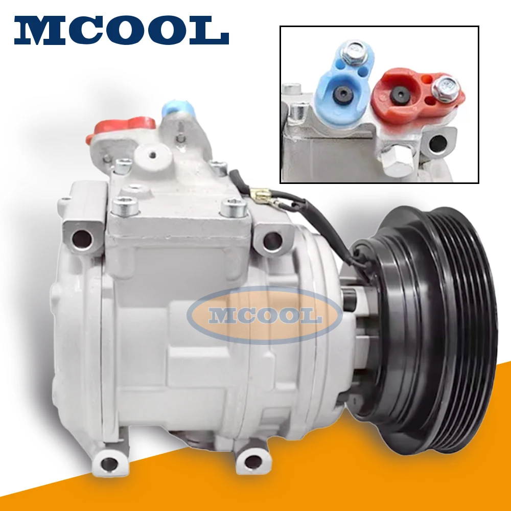 

10PA15L AC Compressor with Clutch For Toyota RAV4 I Cabrio 2.0 88320-42010 88320-42050 88310-42070 447200-0885 5 Grooves