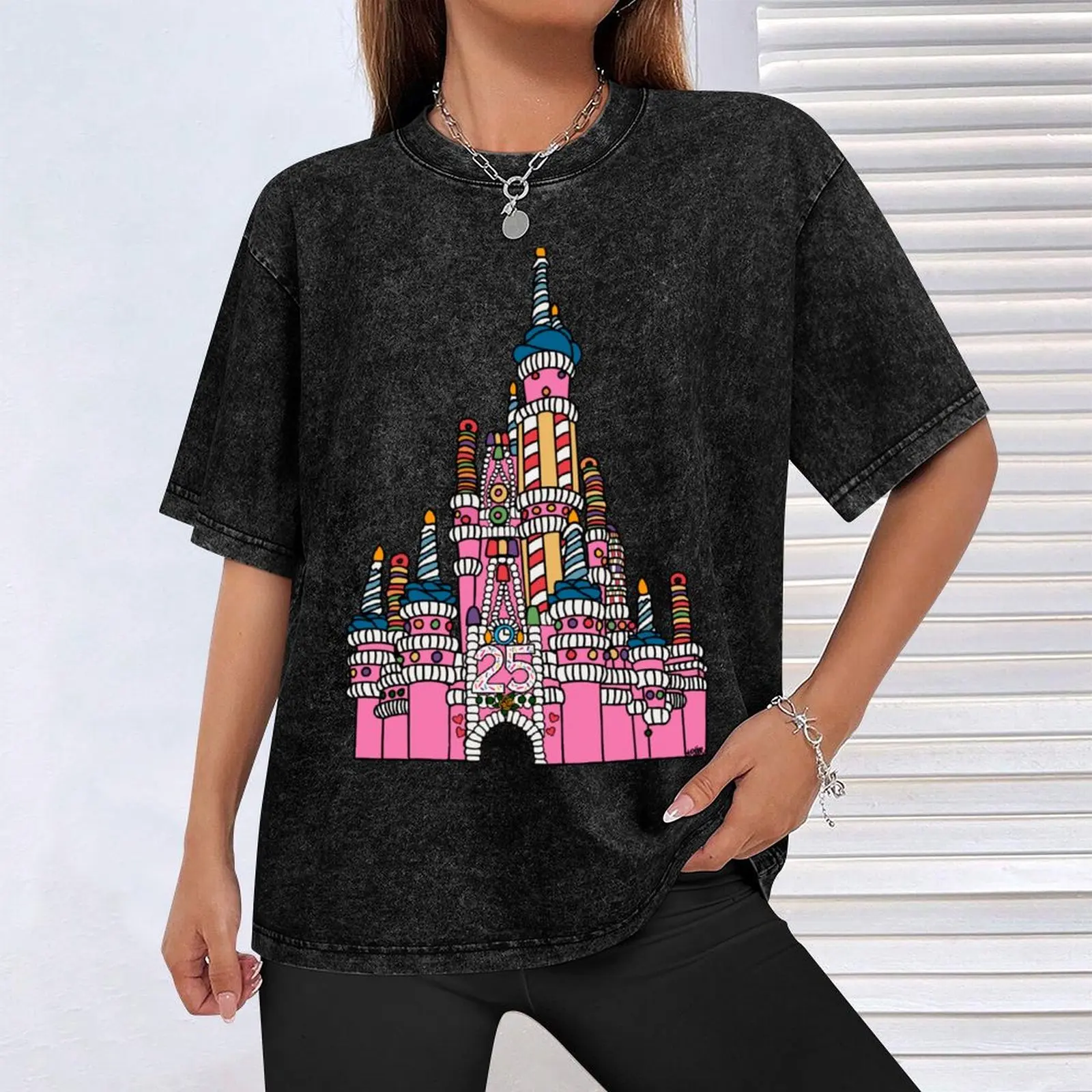 Cake Castle T-Shirt cheap stuff graphic t shirts korean fashion plus size clothes Short sleeve tee men image 4