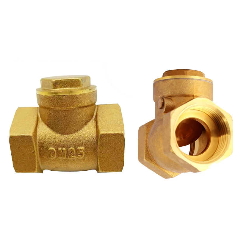 

1/2" Brass Internal Thread Check Valve Water Meter Pipe Valve One-way Horizontal Check Valve DN15 DN20 DN25 DN32 DN40 DN50 DN65