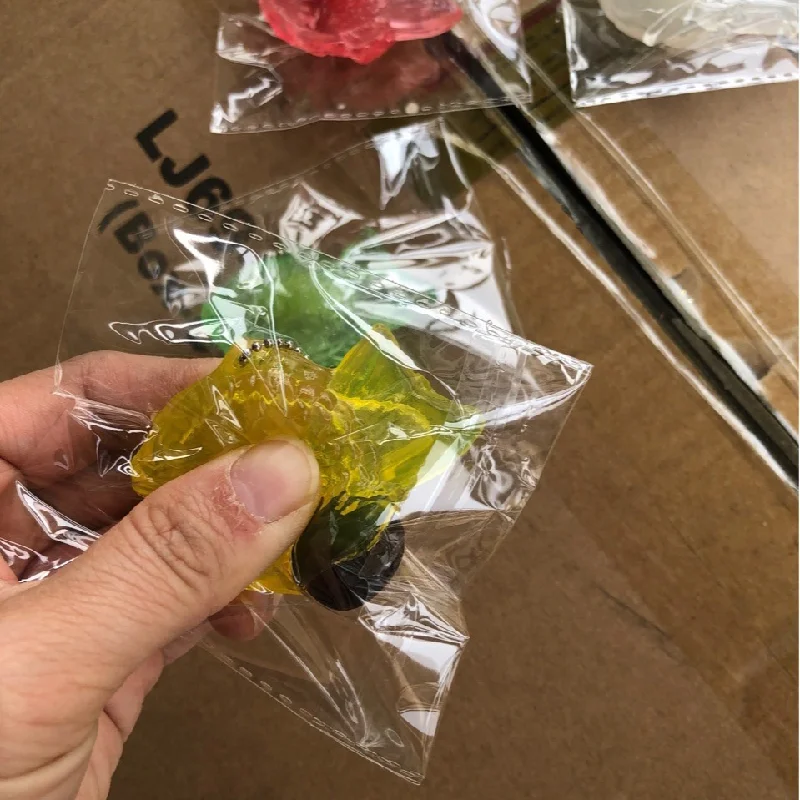 طابا صغيرة اسفنجي سلسلة من الخرز قلادة متعدد الألوان دني البحر المحمصة لينة مقذوف الكرة الإصبع لعبة الأطفال متعة قلادة هدية #5