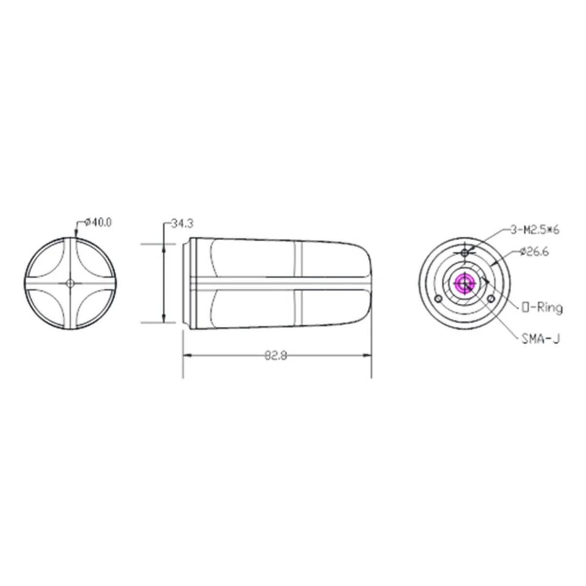 B51C GNSS هوائي اللولب النشط EM-609 RTK GPS L1 L2 L5 Glonass Beidou للطائرات بدون طيار Unicorecomm UM980 UM982 ZED-F9P #5