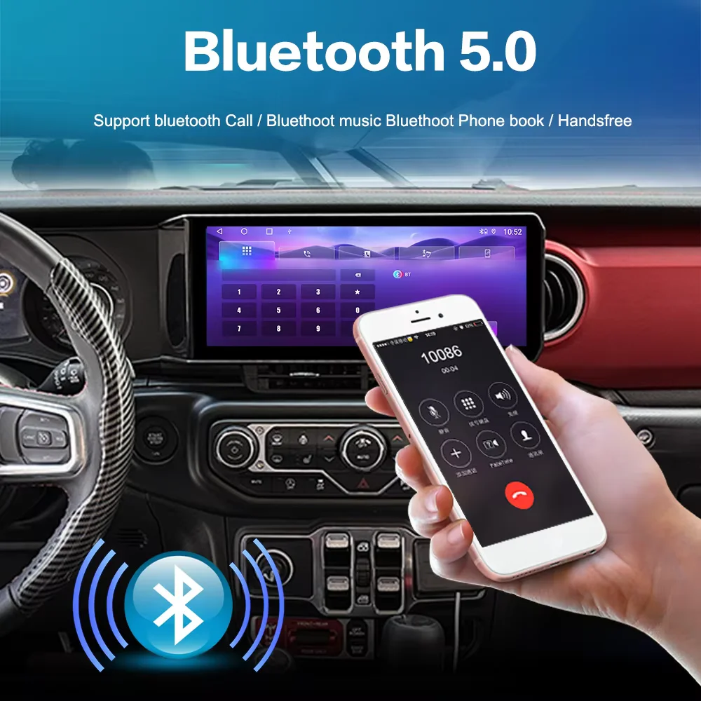 

12.3" Autoradio For JEEP Wrangler JL 2018 2019 2020 2021 Gladiator Car Radio Multimedia Video Player GPS Navi Carplay Head Unit