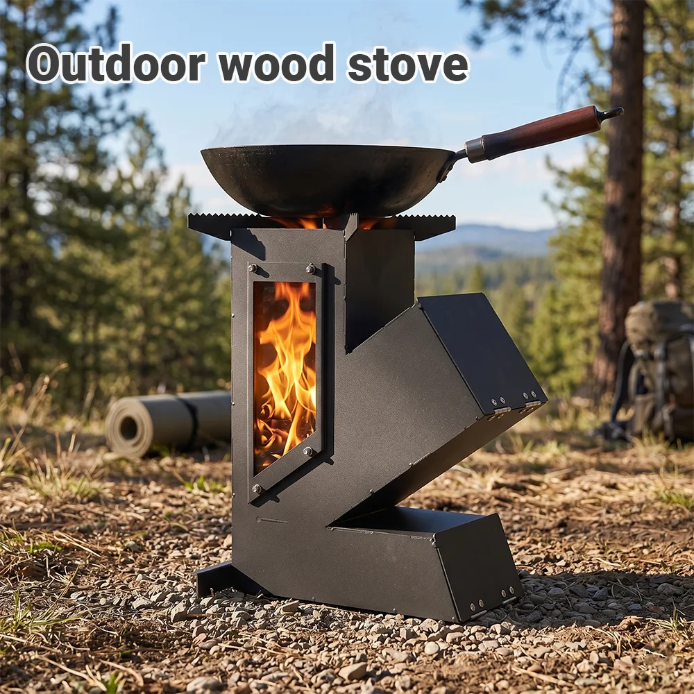 Pandatour Outdoor Portable Sta - đánh giá và giá Camping Cooking Wood Stove