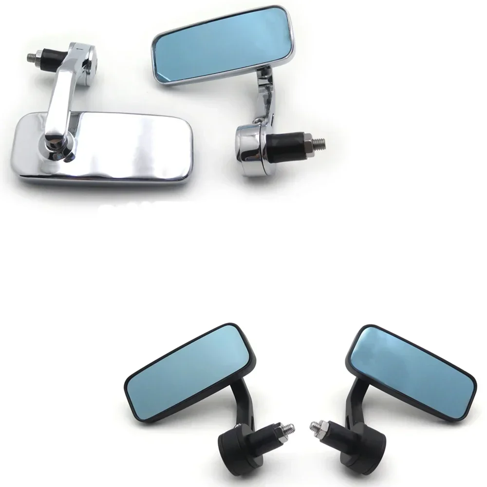 

7/8" Handle Bar End Motorcycle Rear View Side Mirrors for Honda Yamaha Suzuki Street Bike Cruiser and Chopper