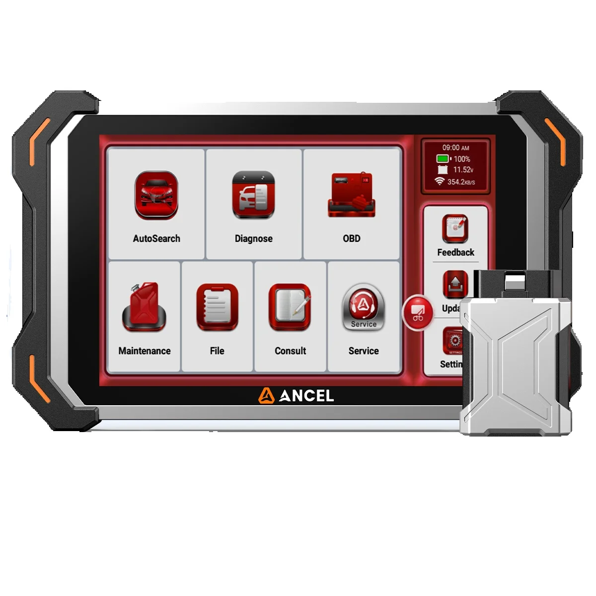 ANCEL DS600 BT OBD2 Autoscanner Volledig systeemdiagnosetool met 34+ resetten ECU-codering Actieve test CANFD DOIP FCA SGW AutoAuth - afbeelding 2