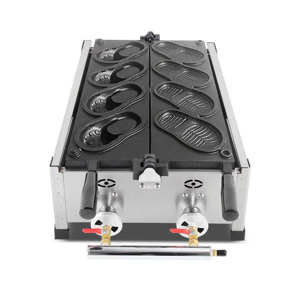 

New Design Korea Stainless Steel Gas Electric Hole Shoe Waffle Maker Bread Baking Machine for Sale