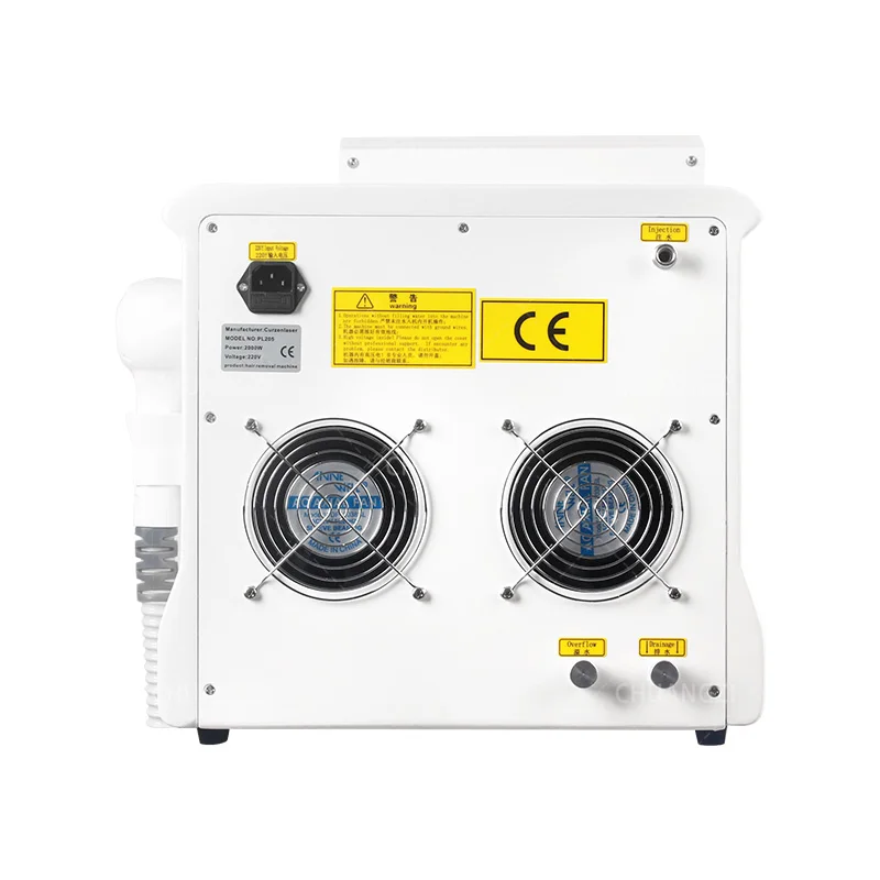 Tragbares 808 755 3500 Wellenrit-Gerät 4 Wellen IPL Professionelles Dioden-Eis-Titan-Laser-Körpergerät CE Frau Weiß