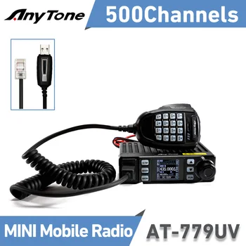 AnyTone AT-779UV 20W walkie talkie 500 canais banda dupla 136-174/400-480MHz transceptor rádio amador