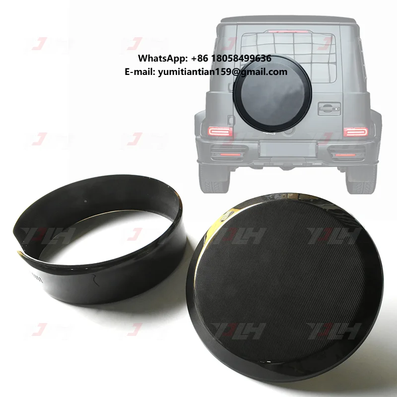 

Car Rear Door Spare Wheel Tire Cover for Mz G-Class W464 G63 Upgrade to M Style Spare Tire Cover