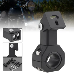 Aluminum Alloy Motorcycle Auxiliary Lights Bracket 360 Degree Horizontal Bull Bar Motorcycle Fog Lights Mount Bracket Clamp