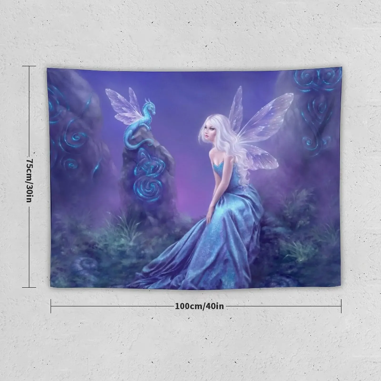 Luminescent Fairy & Dragon Art Tapestry Wall Deco Room Decoration Korean Style Tapestry