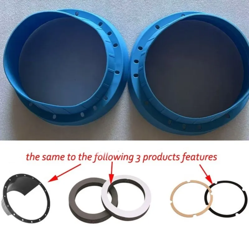 Car Front Rear Door Bass Speaker Horn Mat Adapter wire Cable Ring 6.5\