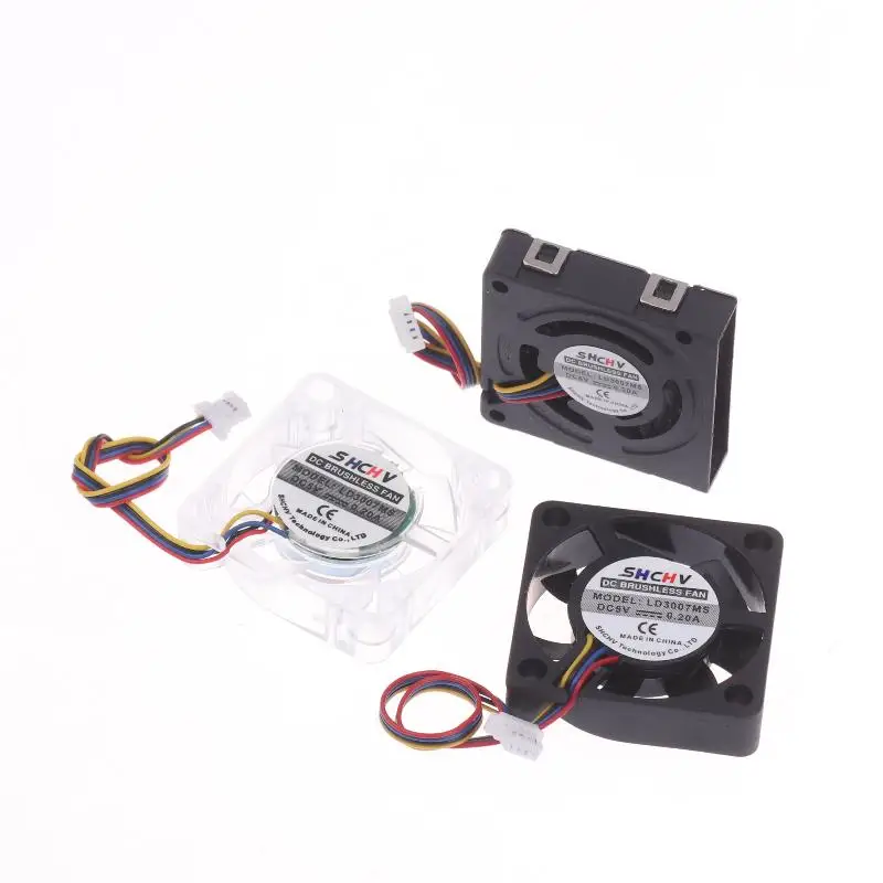 3007 PWM Speed Adjustable Fan CPU Cooling Radiator Cooling Fan 4Pin JST Interface For Raspberry Pi 5 Replacement Parts