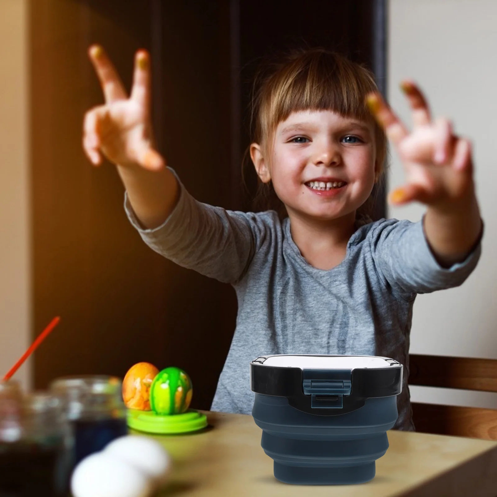 

1 set Paint Brush Cleaner Set Portable Plastic Brush Washing Container Color Mixing Tray For Artists Kids Students Painting