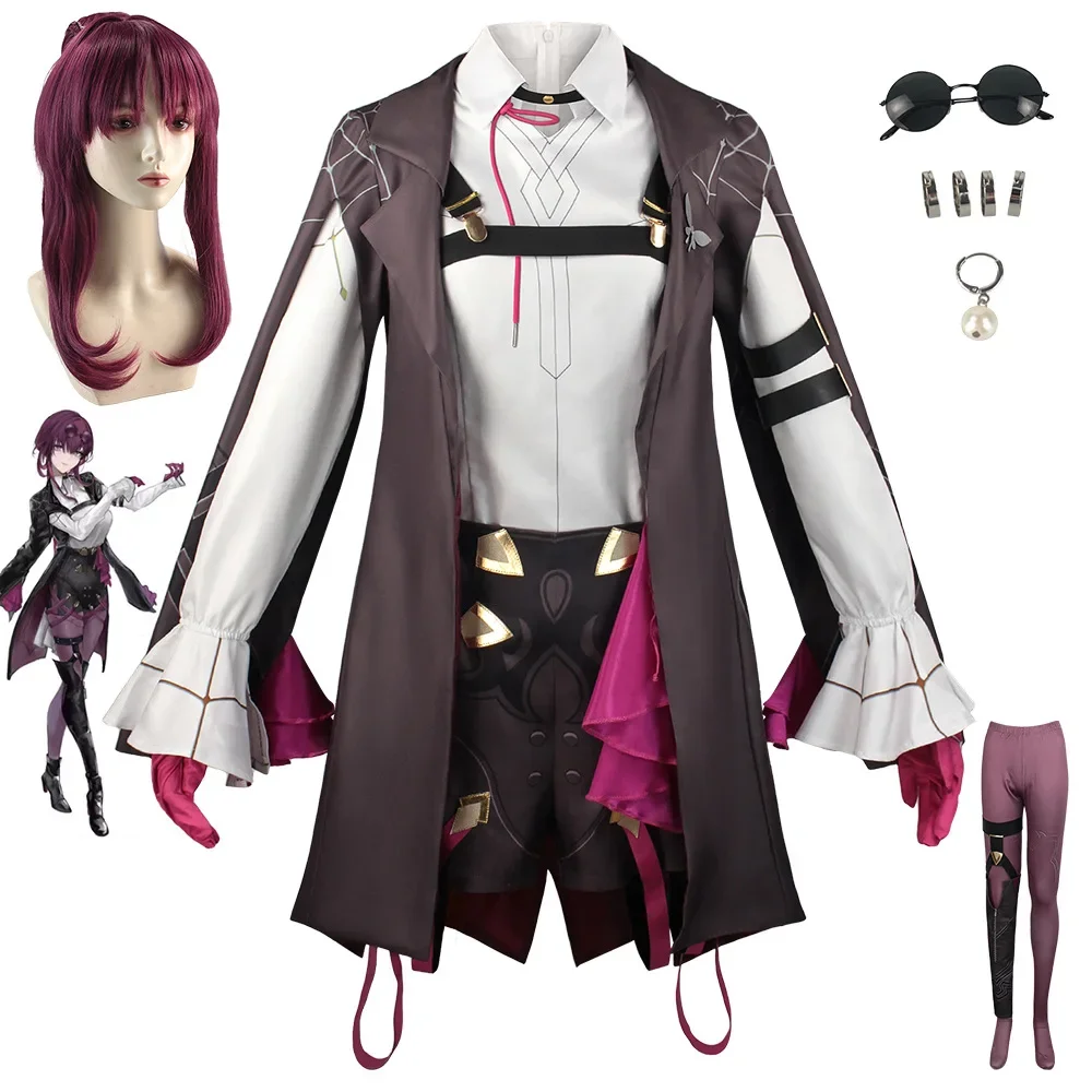 Anime Game Honkai Star Rail Kafka Cosplay Costume Carnival Uniform Wig Anime Halloween Costumes men Game