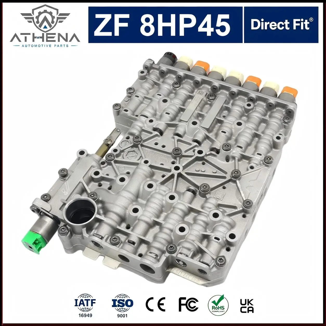 0260550074 1087327174 ZF8HP45 ZF8HP70 Transmission Valve Body Assembly With Solenoids For BMW Land Rover 8 Speed Gearbox