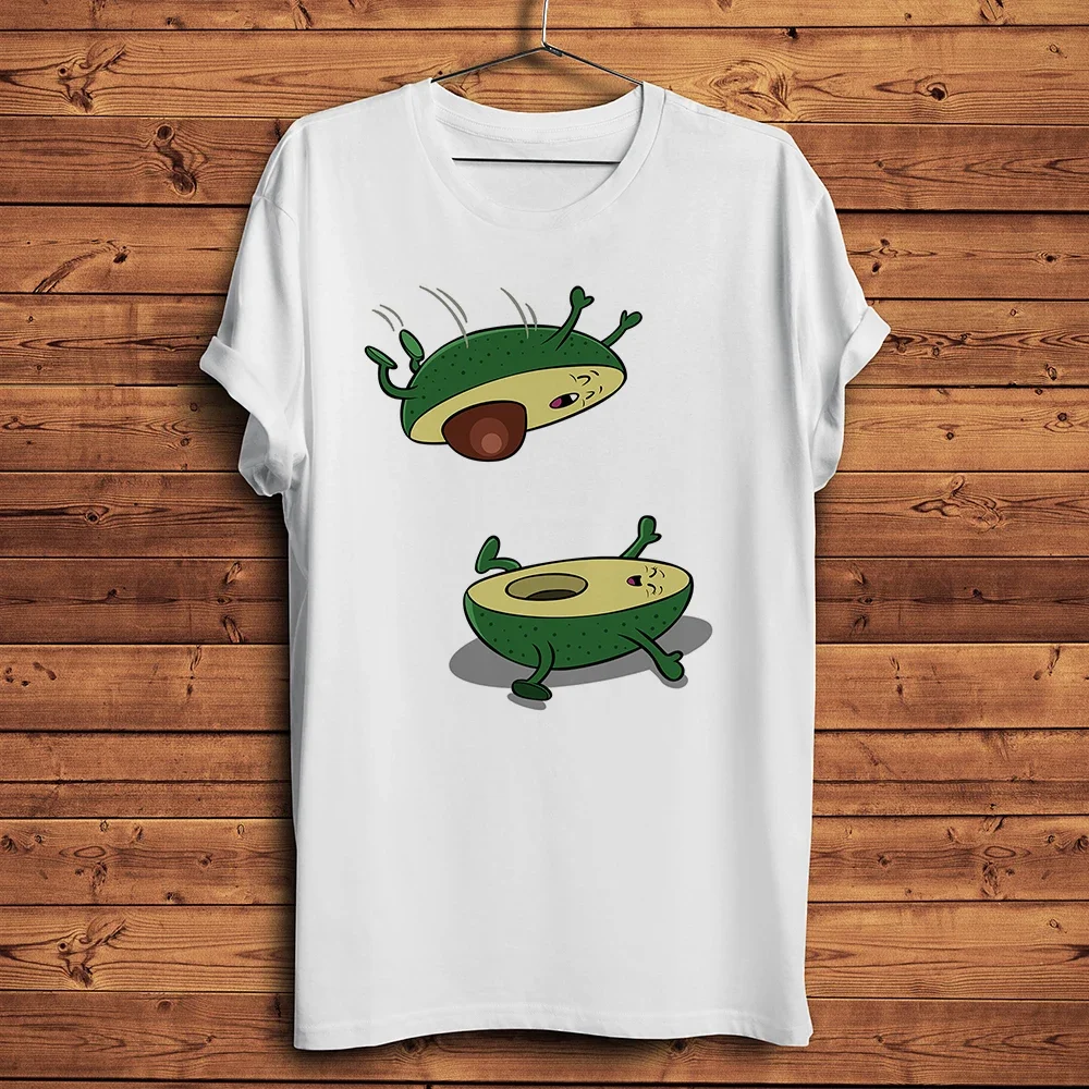 Cool Avocado Series Funny Anime Tshirt Men, New White Casual Short Sleeve T Shirt,Unisex Streetwear Tee, Breathable Print