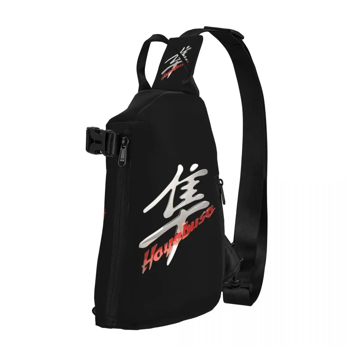 Suzuki Hayabusa-Motorcycle Logo Chest Bag Men Sling Crossbody Backpack Chest Bag Travel Hiking Daypack Shoulder Bag