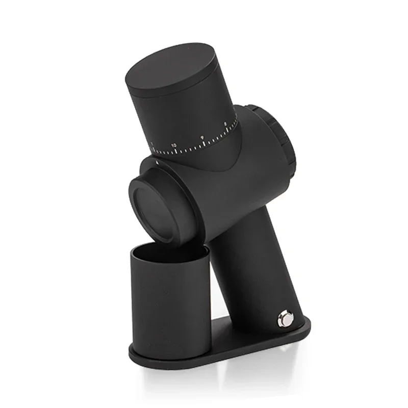 Coffee Grinder 38mm Titanium Plated Conical Burrs Quiet Slow Grinding 66 R/Min Stepless Adjustment Cup Dia. 3.8cm