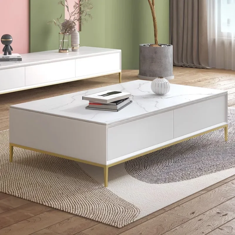 

Минималистичный журнальный столик в стиле рок, комбинированный шкаф для телевизора, светлый, роскошный, современный, простой, небольшой журнальный столик для гостиной, дома, квадратный