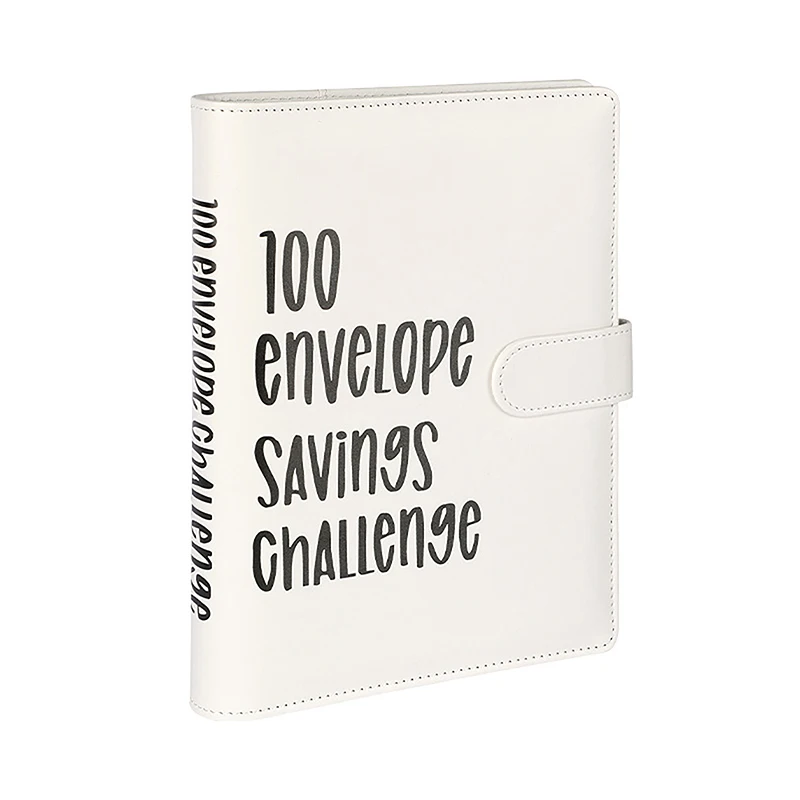 Loose-Leaf Livro Envelopes, Money Saving Challenge, Binder orçamento, desafios de poupança, 100 dias de poupança