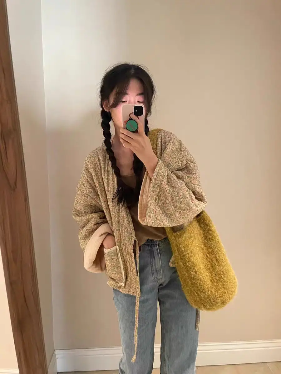 حقيبة كروس نسائية قطيفة، حقيبة كتف سميكة أنيقة، سعة كبيرة، حقيبة تخزين متعددة الوظائف، قابلة للطي ومحمولة #6