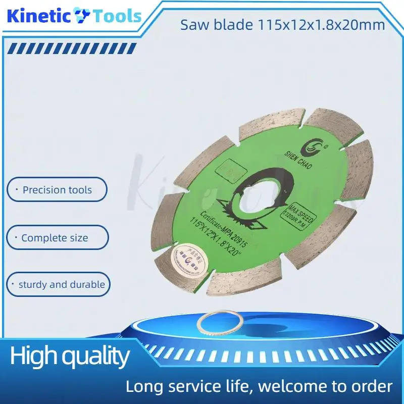 

115x12x1,8x20 мм алмазный отрезной круг для горячего прессования, подходящий для резки гранитных и мраморных плит