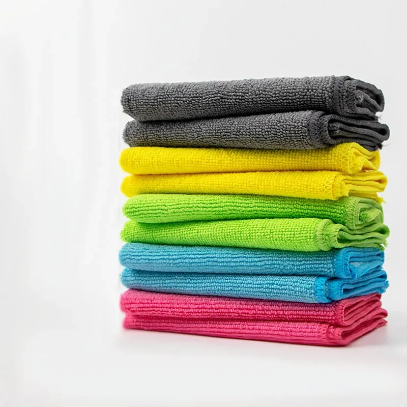 7-teiliges Reinigungstuch-Set, verdicktes Küchentuch, das nicht leicht haarverlierend wird, Reinigungstuch für Tisch und Autowäsche, multifunktionaler Lappen, 30 cm