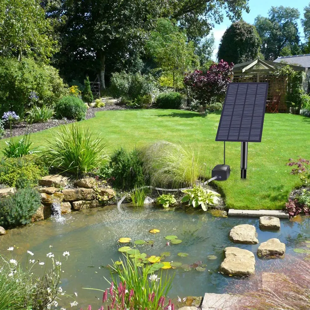 Pompe à oxygène domestique solaire à faible bruit, oxygénateur d'eau et d'air précieux pour poisson, produits pour animaux de compagnie pour sécuritaires de piscine extérieure, 62